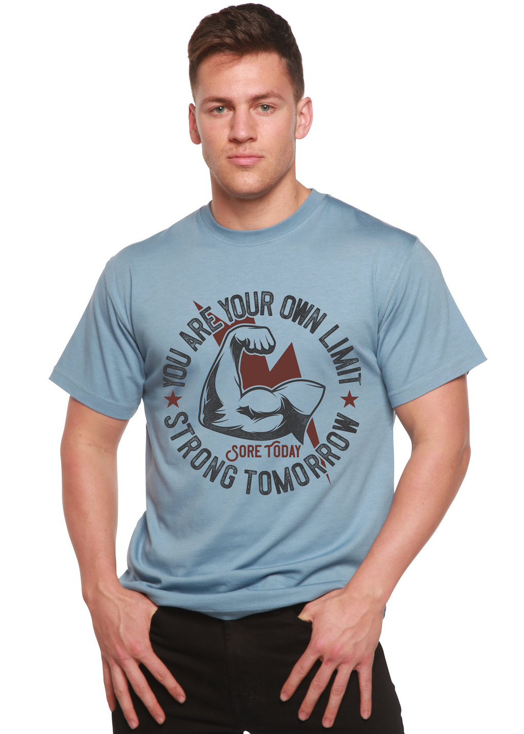Strong Tomorrow Men's Bamboo Viscose/Organic Cotton Short Sleeve Graphic T-Shirt