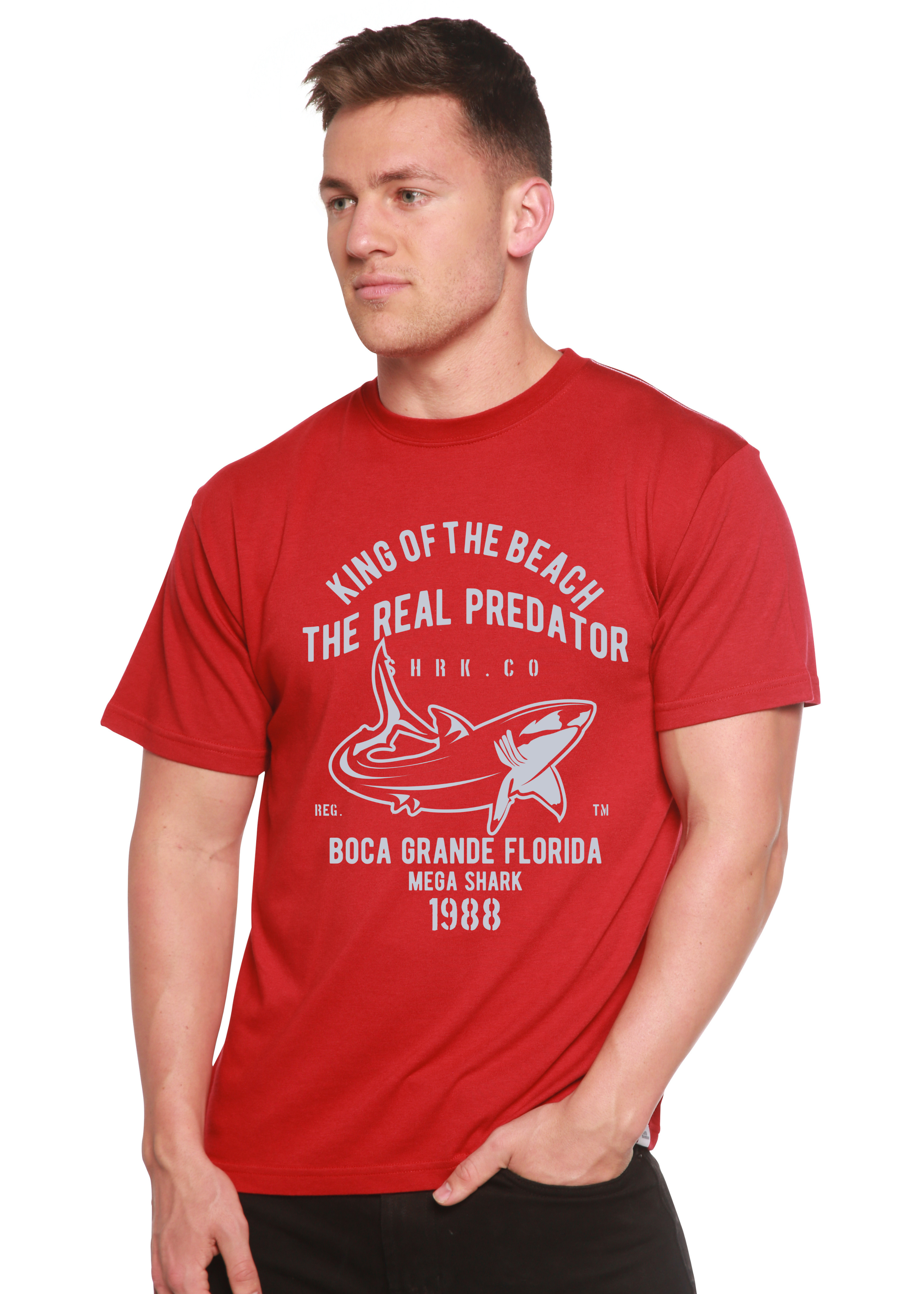 Shark Real Spun Bamboo® Men's Bamboo Viscose/Organic Cotton Short Sleeve Graphic T-Shirt