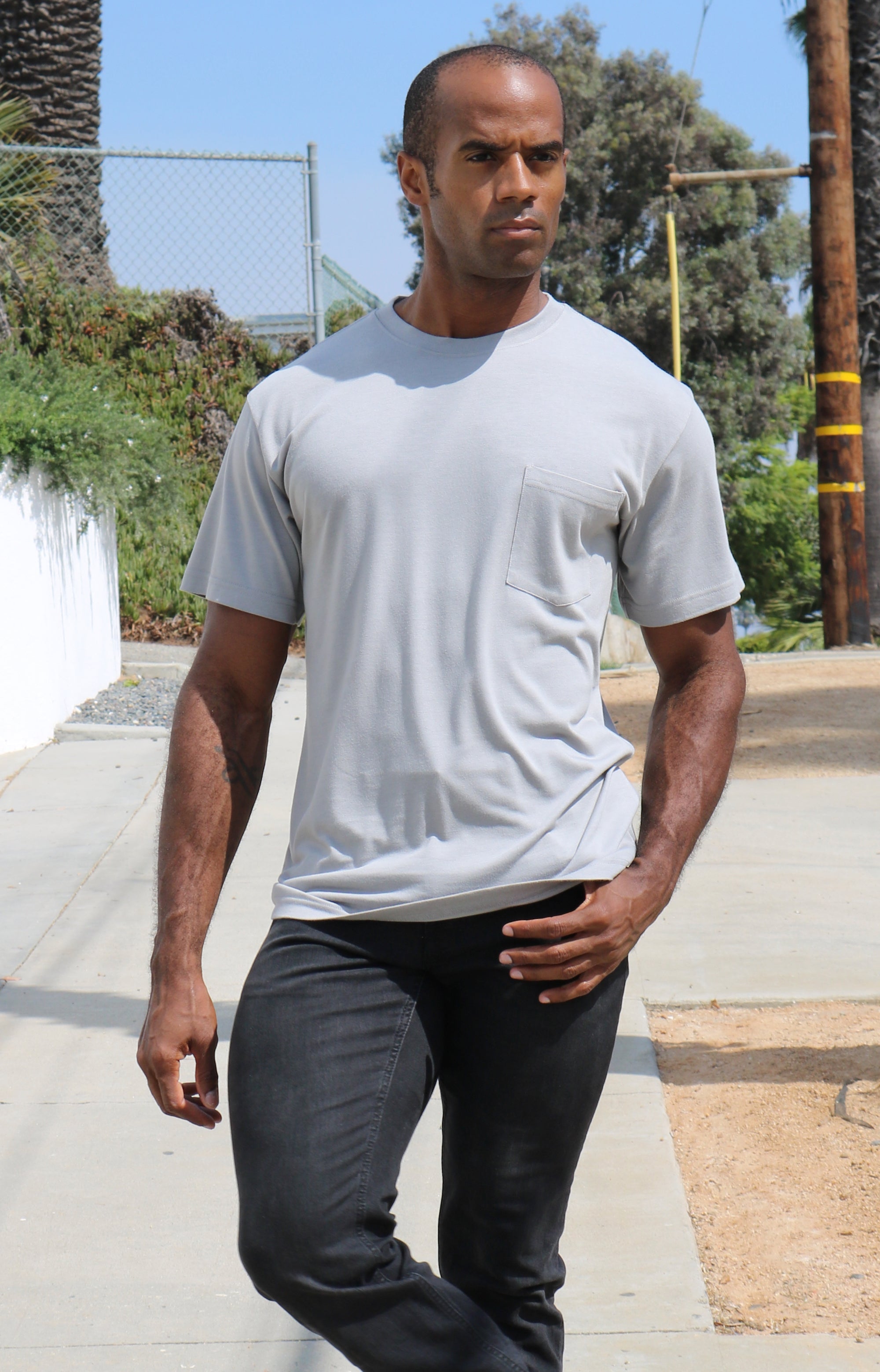 Men's Bamboo Viscose/Organic Cotton Pocket T-Shirt